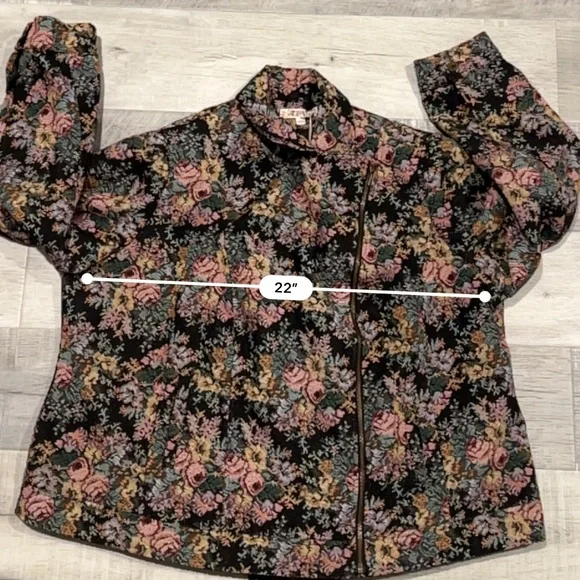 Joe Brown's Floral embroidered zip up jacket - Picture 9 of 9